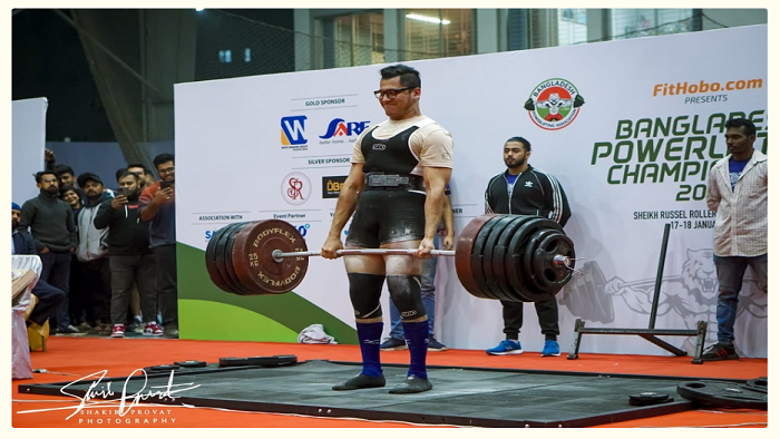 IUB’s Aditya Parvez lifts national powerlifting title for the 5th consecutive time