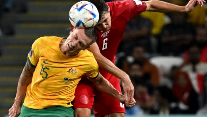  Australia reach World Cup last 16 and send Denmark home
