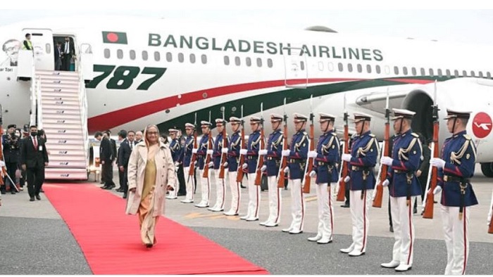 Japan rolls out red carpet for Prime Minister Sheikh Hasina
